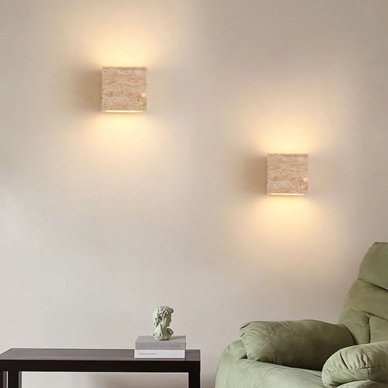 applique murale led créative en forme de cuboïde 3000k - vue 3 sur 8