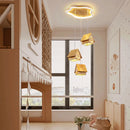 suspension moderne en bois pour décoration créative chambre enfant
