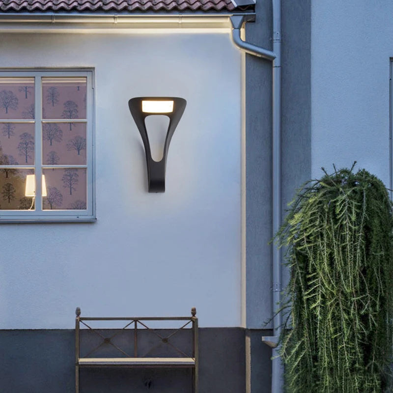 Wasserdichte Außenwandleuchte für Garten, Hotel und Villa - vue 3 sur 12