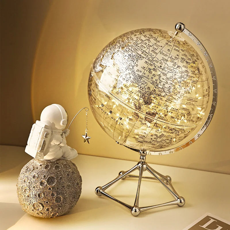 décoration globe terrestre lumineux pour apprentissage moderne éducatif - vue 5 sur 9