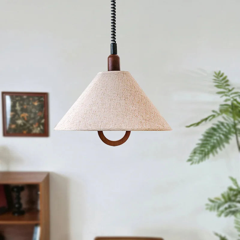 suspension rétro en tissu rétractable avec éclairage à led - vue 5 sur 9