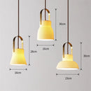 suspension led moderne en céramique style japonais iwhd