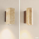applique murale led wabi-sabi en pierre naturelle