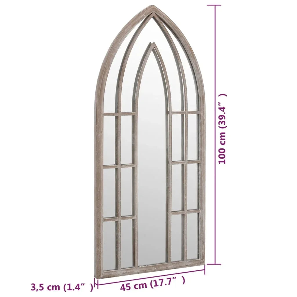 Sand mirror 100x45 cm iron for indoor use, home decoration wall decal living room decoration - vue 6 sur 7
