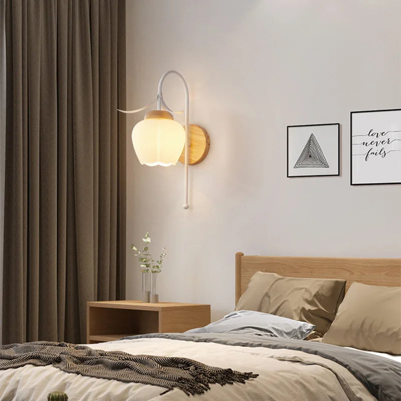 applique murale en verre style méditerranéen pour éclairage intérieur - vue 3 sur 12