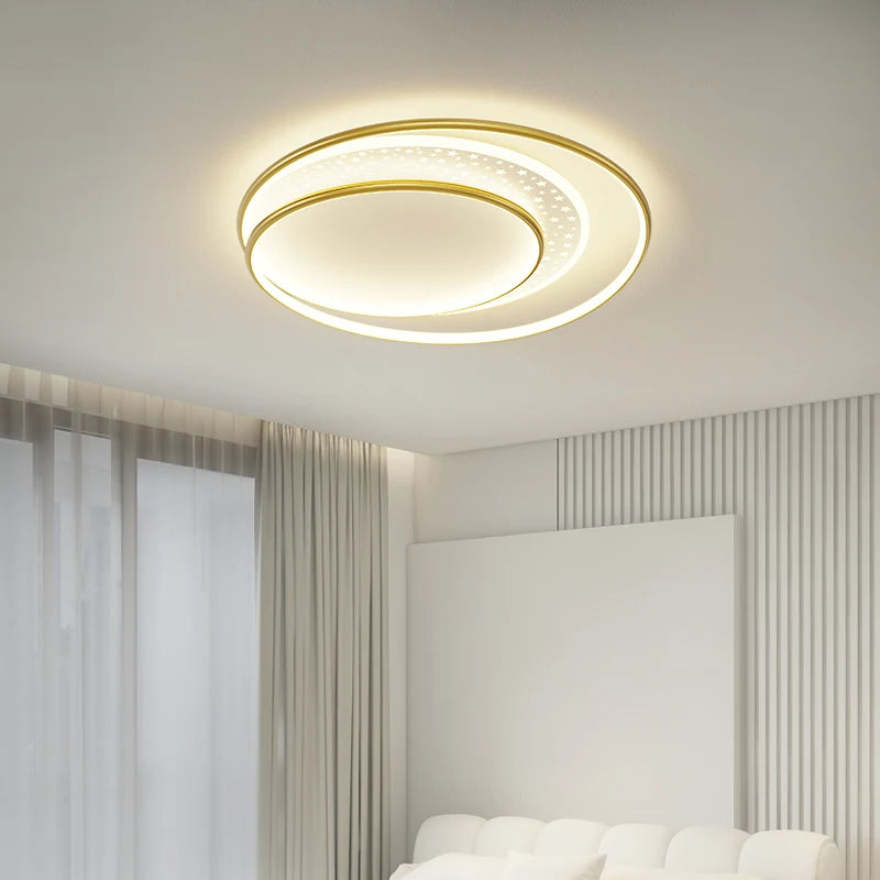 plafonnier led créatif en forme de lampes étoiles rondes