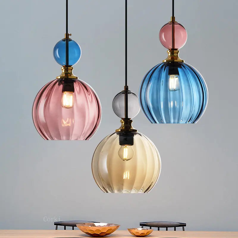 suspension moderne en verre décoratif pour enfants - vue 4 sur 13