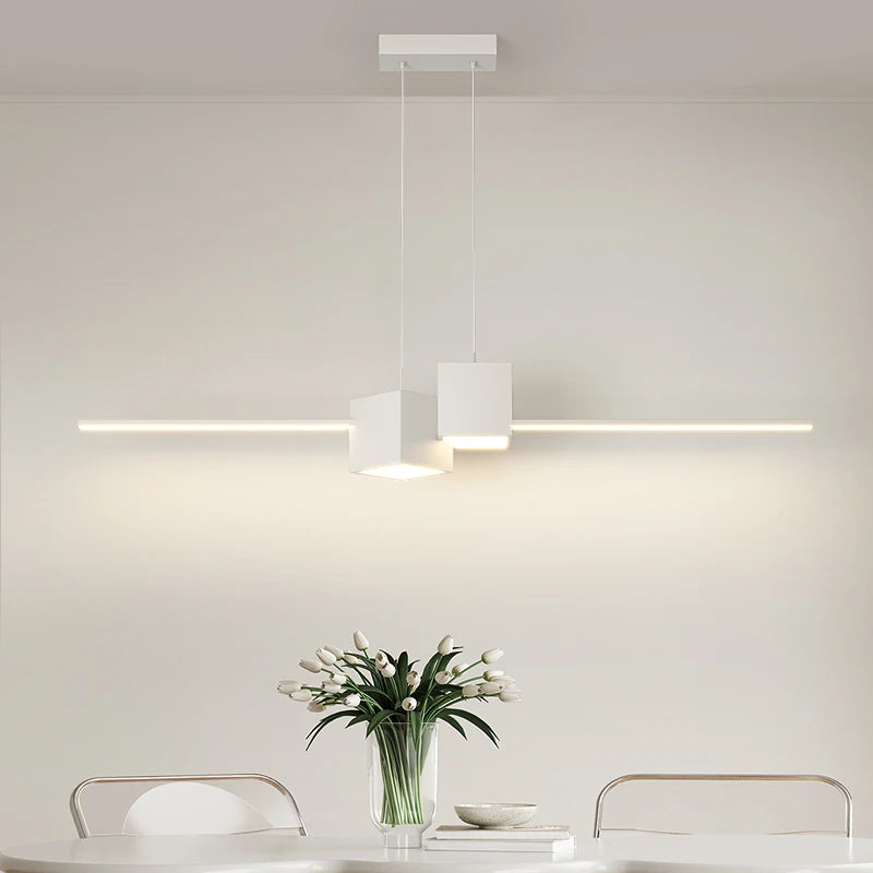 Minimalistischer LED-Kronleuchter für moderne Innenbeleuchtung - vue 4 sur 10