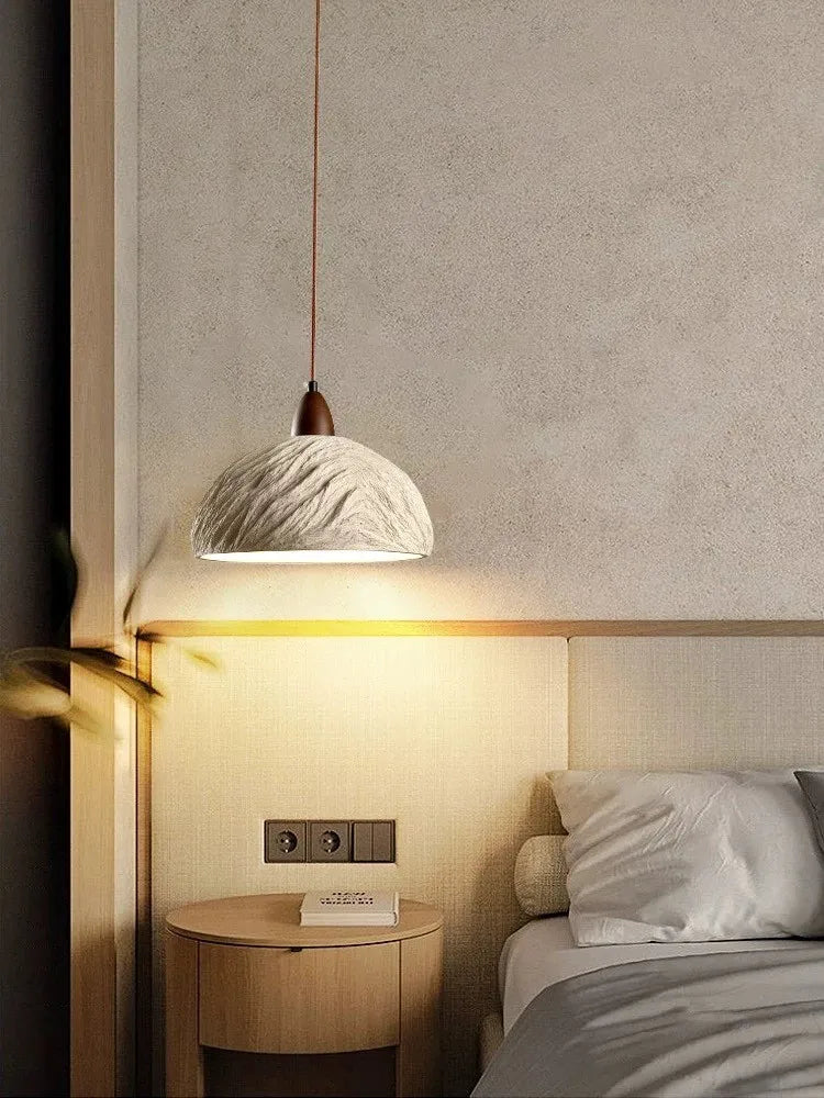 plafonnier led design en pierre pour intérieur moderne