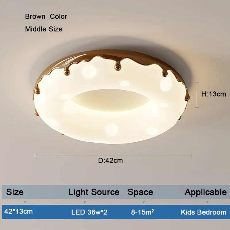 LED-Deckenleuchte Design Minimalistisch Dekorative Donut-Form