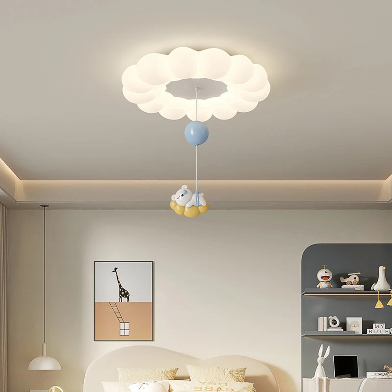 plafonnier ours lapin nuage pour éclairage intérieur enfant - vue 6 sur 9