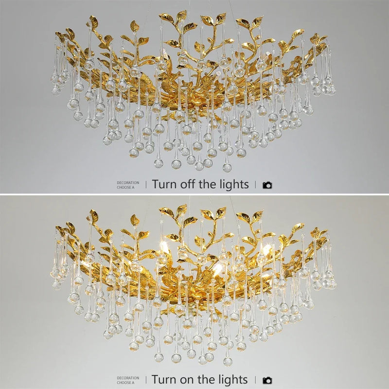 lustre en cristal vintage artpad design élégant pour intérieur moderne
