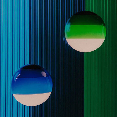 Moderner LED-Kronleuchter aus Farbverlauf-Glas für den Innenbereich - vue 5 sur 12