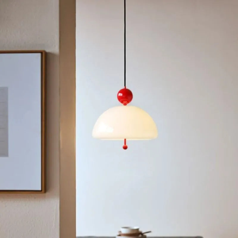 Suspension LED nordique en verre champignon - vue 4 sur 11