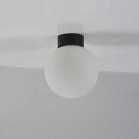 Plafonnier Led rond en forme de boule de verre