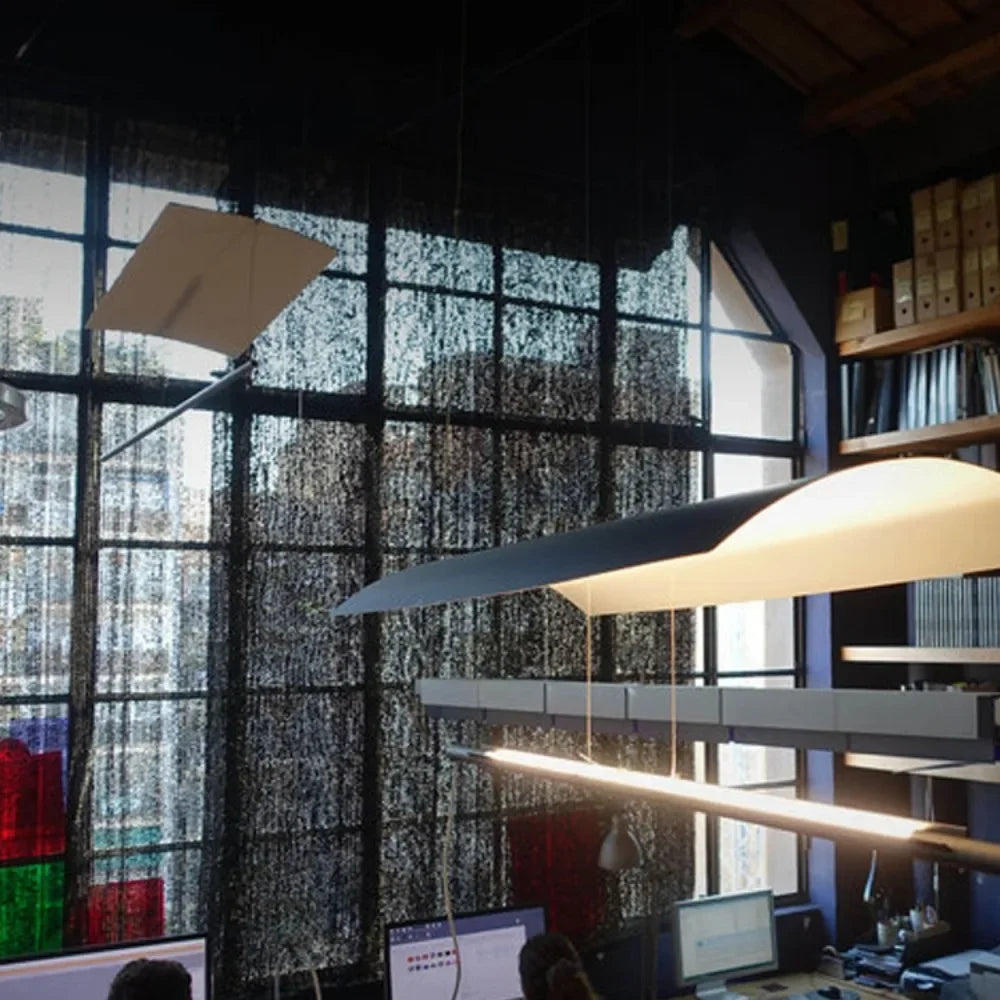 lustre minimaliste scandinave en tuiles pour bureau - vue 4 sur 11