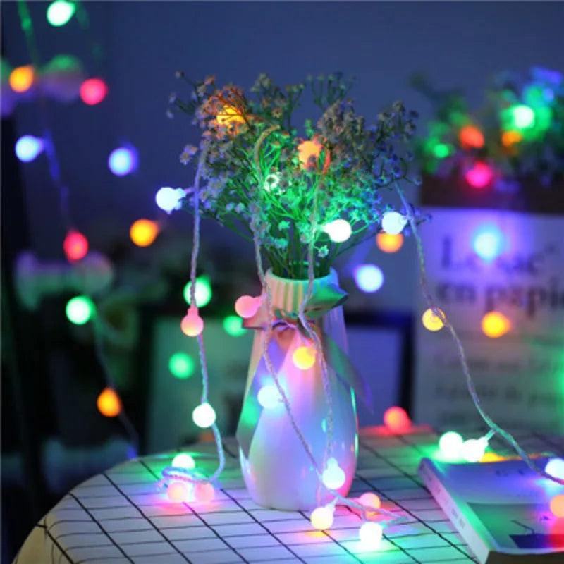 guirlande lumineuse à petites boules pour décoration intérieure et extérieure - vue 3 sur 9