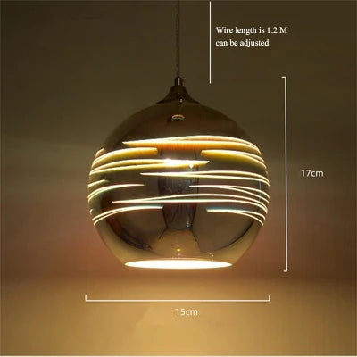 suspension en verre teinté en forme de feu d'artifice 3D - vue 11 sur 12