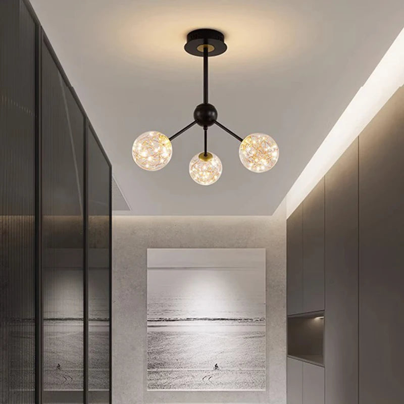 lustre nordique décoratif lampes suspendues pour éclairage intérieur - vue 7 sur 10