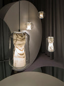 Kronleuchter aus Glas und Naturmarmor modernes minimalistisches Design Dekoration