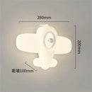 applique murale led en forme d'avion ou d'étoile pour enfants