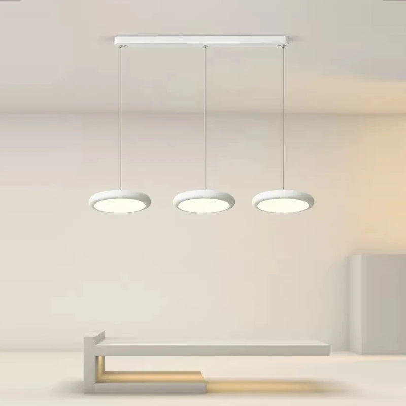 Nordique LED Suspension Lumière Vert 1-3 Tête Disque Lampes Suspendues Lustre Pour Salon Chambre Cuisine Salle À Manger Décor À La Maison Luminaire - vue 3 sur 21