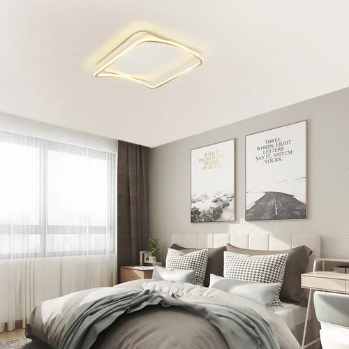 Moderne LED-Deckenleuchte für elegante und schlichte Innendekoration - vue 6 sur 12