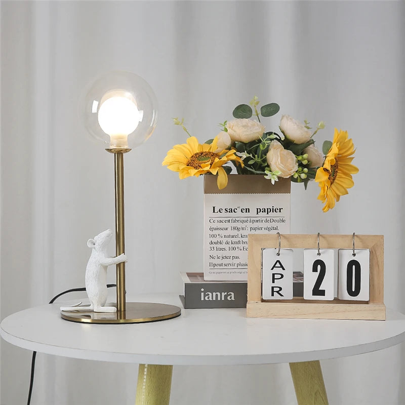 lampadaires modernes en résine animaux lampes led sur pied - vue 7 sur 8