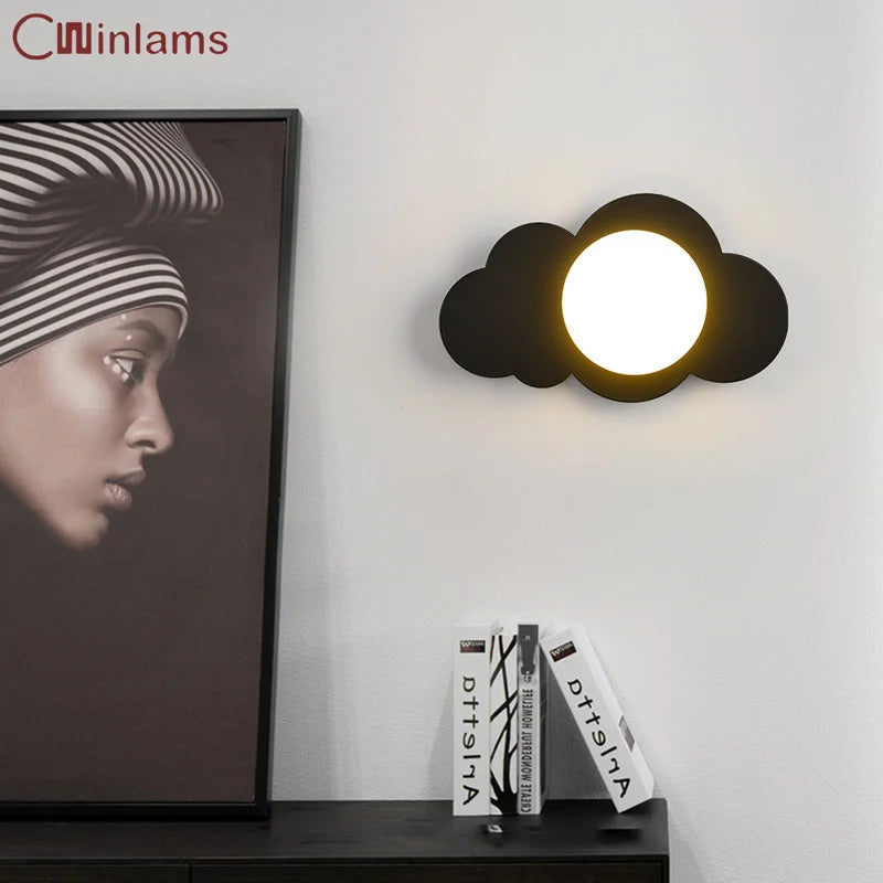 applique murale design moderne forme nuage pour intérieur élégant