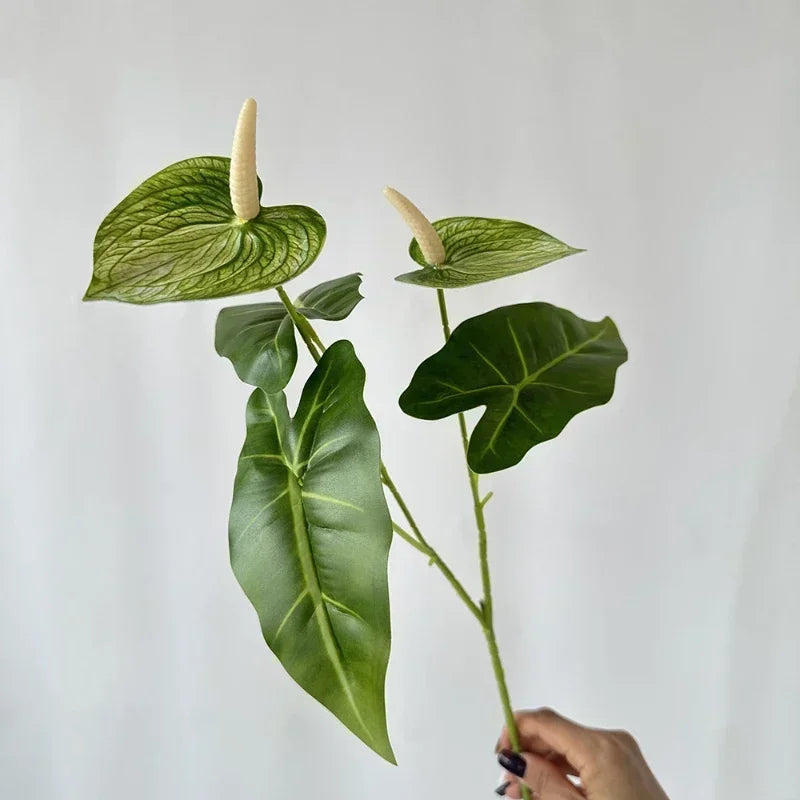 fleurs artificielles anthurium pour décoration de fête et vacances - vue 9 sur 16