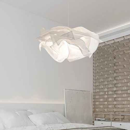 Minimalistischer LED-Papier-Kronleuchter für den Innenbereich DIY - vue 6 sur 12