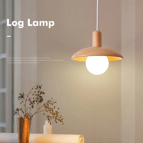 Kronleuchter LED nordischer Stil frische Holzkunst