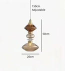 lustre moderne en cristal avec éclairage led pour décoration intérieure