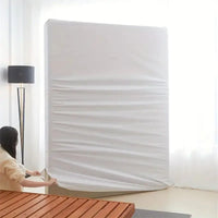1pc 6-Sides Fully Enclosed Waterproof Mattress Cover With Zipper (Without Pillowcase), Dust-proof Mattress Protector Solid Color