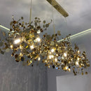 suspension design moderne en acier inoxydable pour intérieur