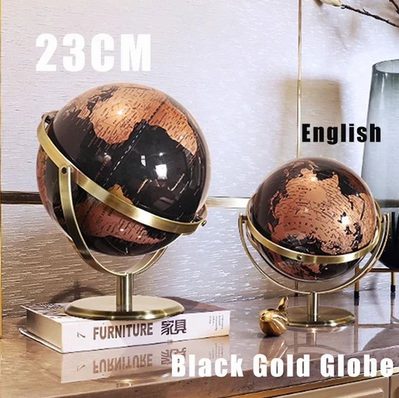 globe terrestre moderne rétro pour apprentissage et décoration - vue 3 sur 7