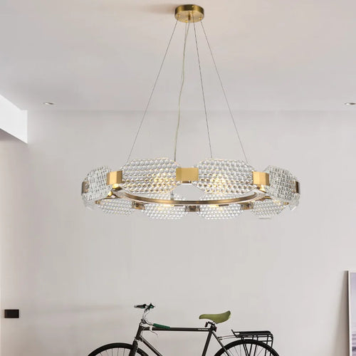Kreativer moderner Glas-Kronleuchter für die Innendekoration - vue 4 sur 9