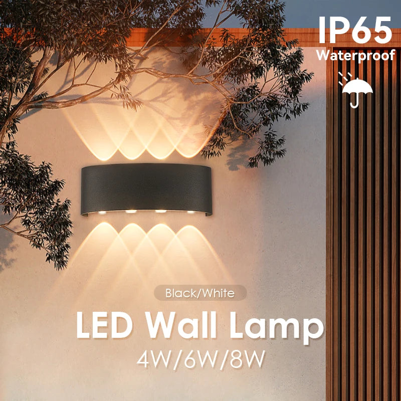 applique murale extérieure led luminaire étanche pour jardin décoratif - vue 2 sur 14