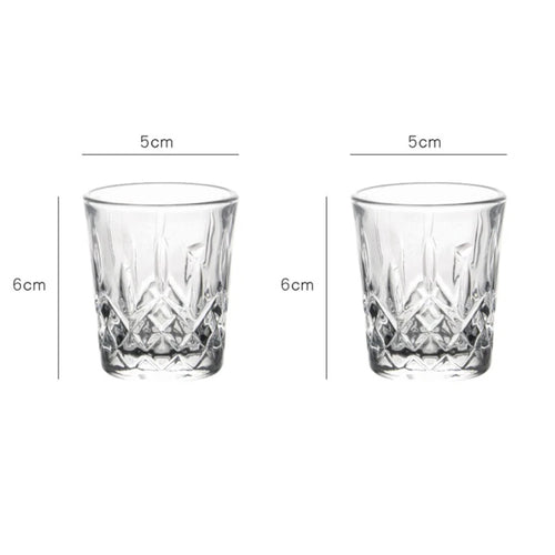 Verres whisky sculptes design original 50 70 100ml