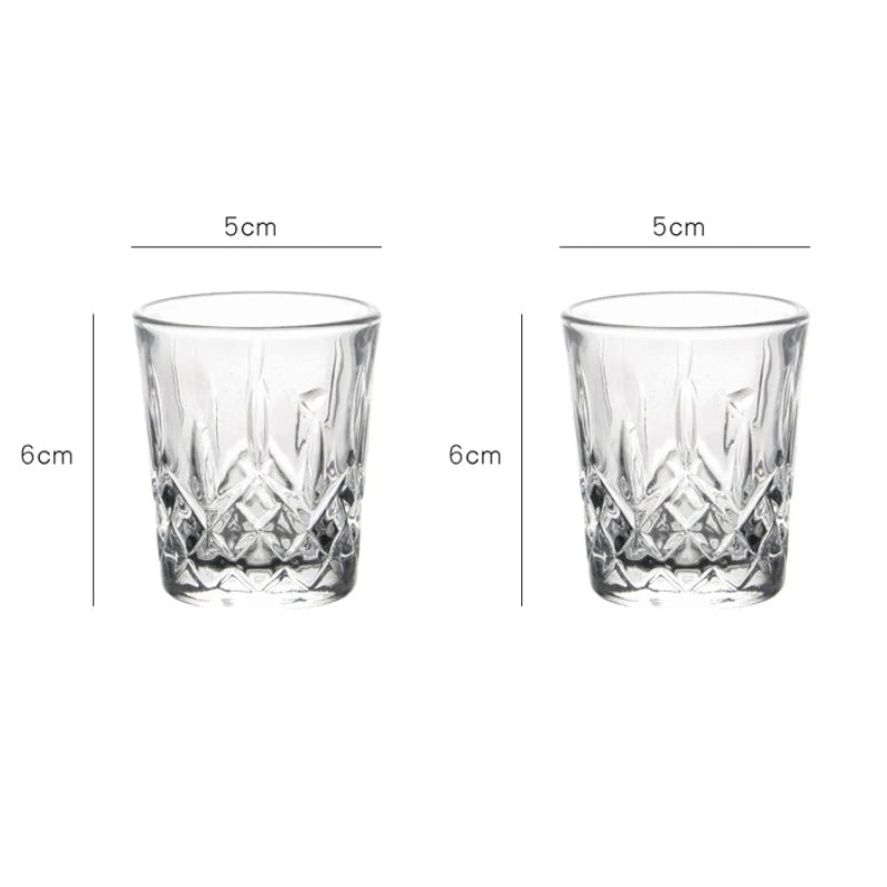 Verres whisky sculptes design original 50 70 100ml