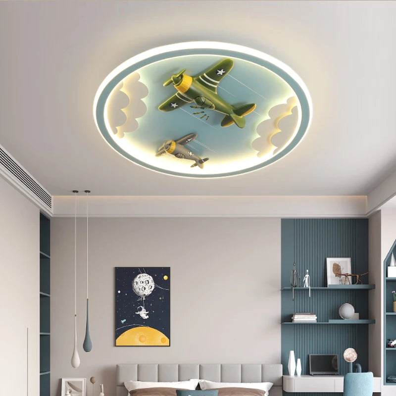plafonnier led créatif pour chambre d'enfant décorative - vue 4 sur 8