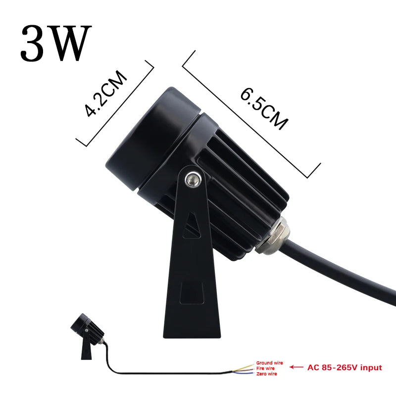 lampe led étanche pour éclairage extérieur jardin et sentier