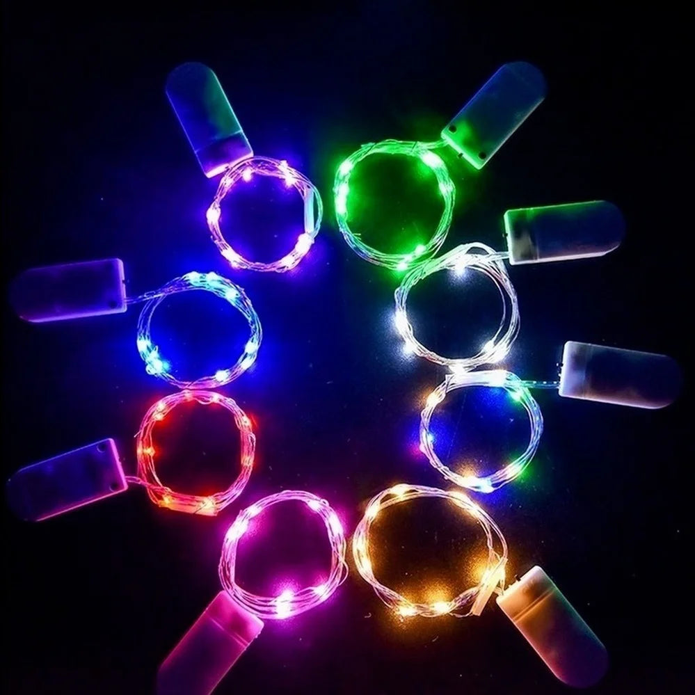 guirlandes lumineuses à led en fil de cuivre pour décorations festives - vue 3 sur 12
