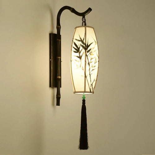 LED-Wandleuchte im Chinoiserie-Stil für Hotel und Teesalon - vue 2 sur 9
