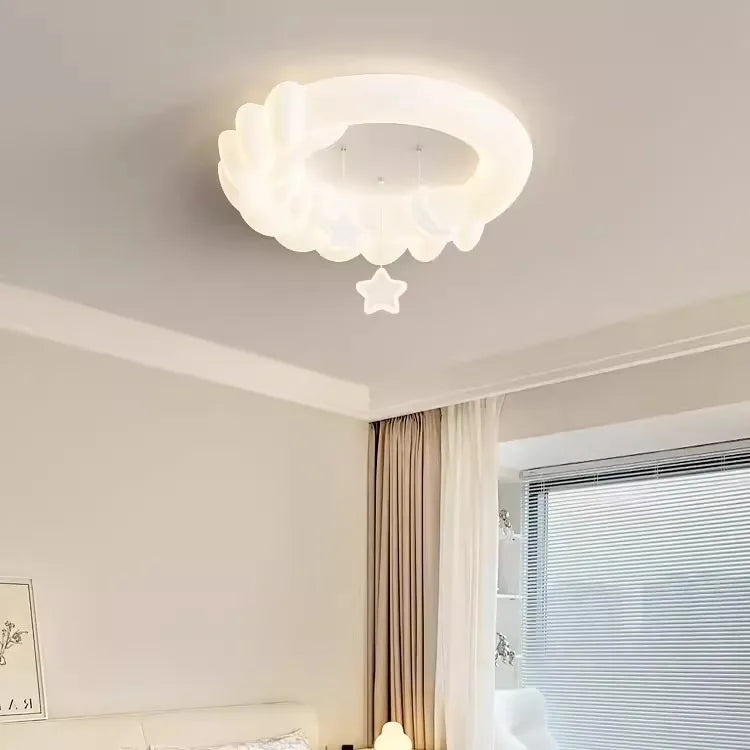 plafonnier nuages à bulles lampe douce pour enfants - vue 4 sur 8