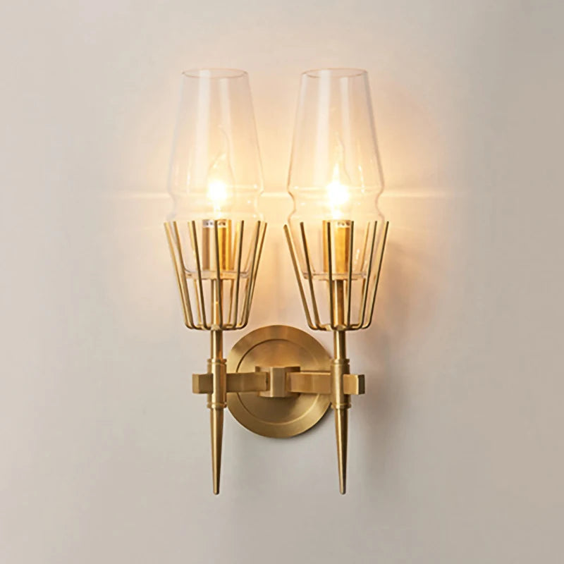 applique murale postmoderne nordique en verre pour décoration intérieure de luxe - vue 9 sur 8