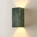 applique murale Style européen lumière de luxe vert naturel marbre décoratif moderne couloir salon chambre LED