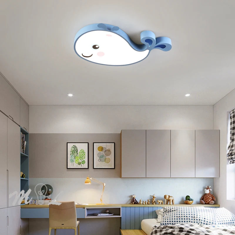 plafonnier led baleine éclairage créatif moderne pour enfant - vue 5 sur 15