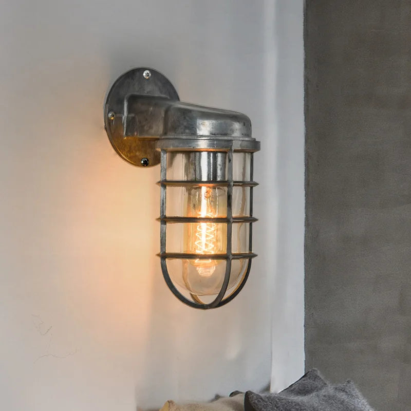 applique murale rétro industrielle pour extérieur et intérieur - vue 6 sur 14