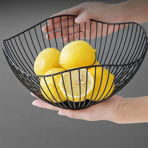 paniers à fruits en métal pour rangement cuisine et desserts